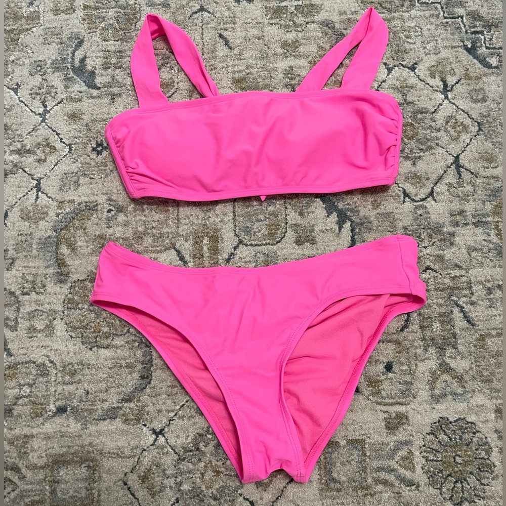 Target Pink Bikini (L top, M bottoms)